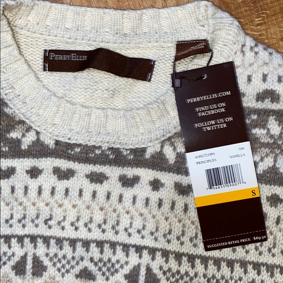 NWT Perry Ellis Men Sweater - Picture 3 of 4